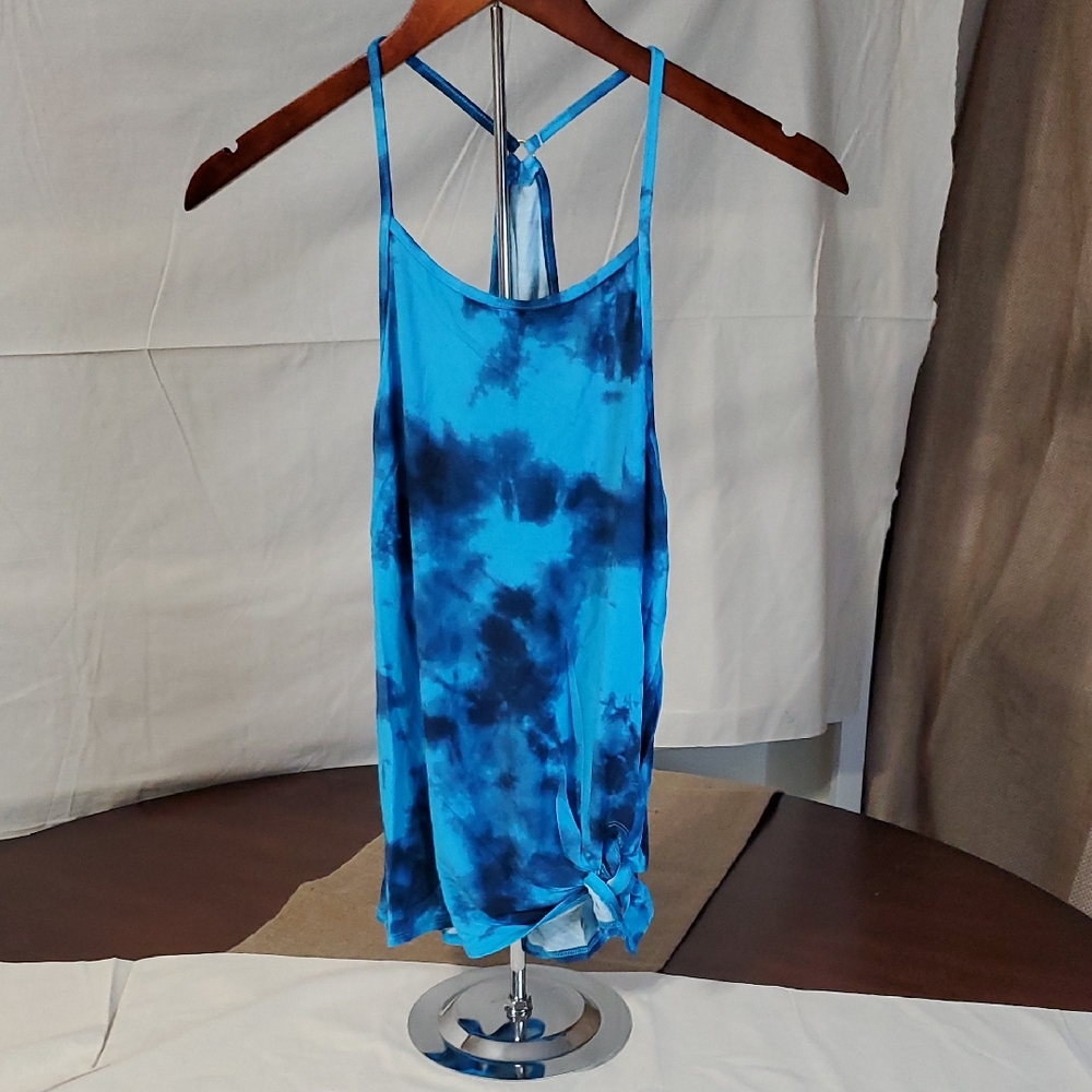 Citrus Brand NWT Vibrant Blue Tie-Dye Women's Side-tie Cami/Tank Top Size XS/Sm